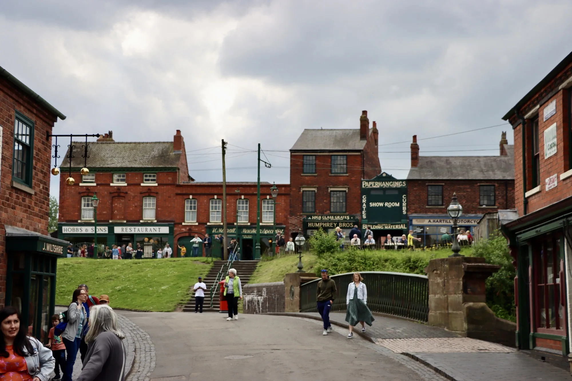 A photo of a street scene inside the Black Country Living Museum in Dudley