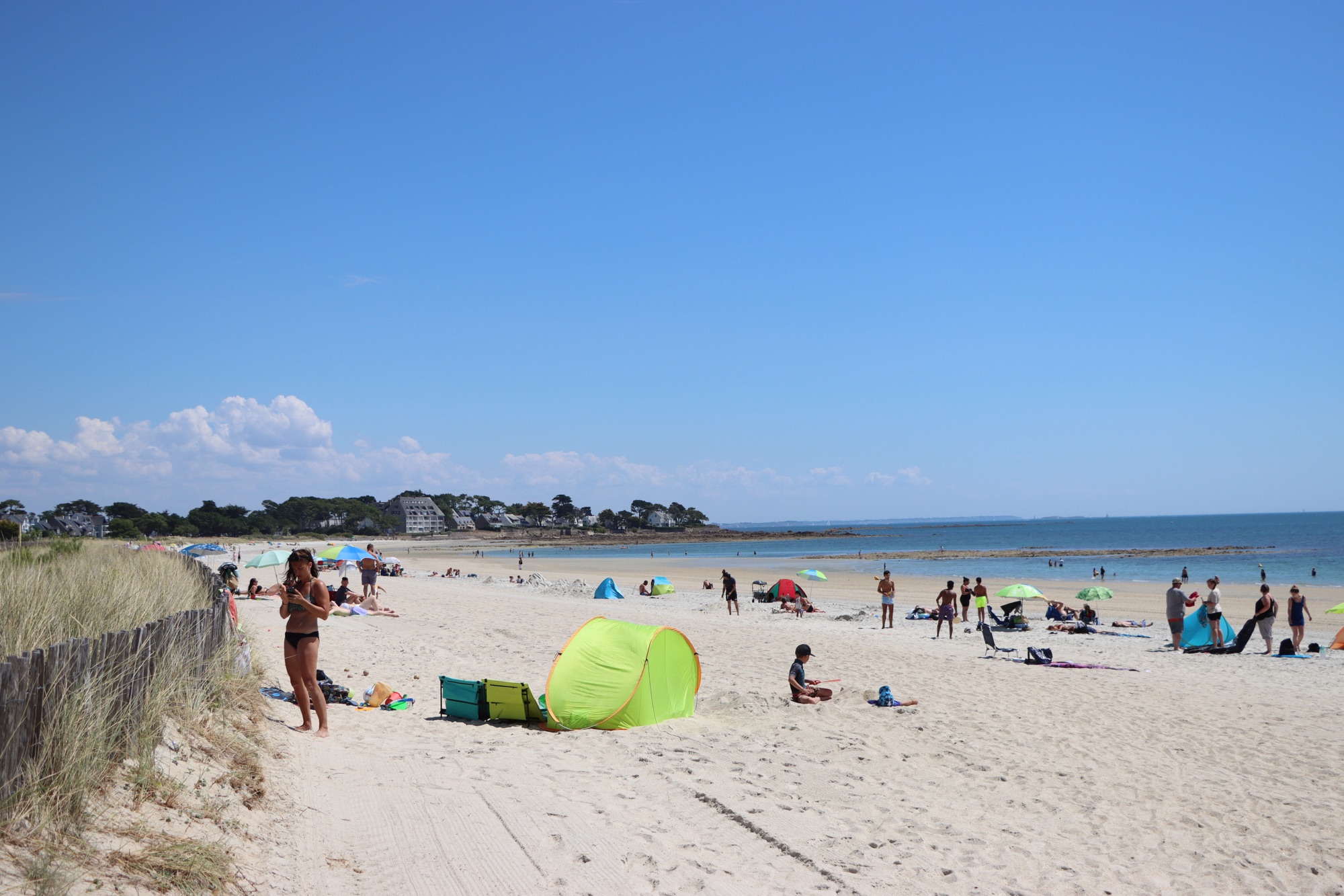 A photo of Carnac beach on the coast of Brittany
