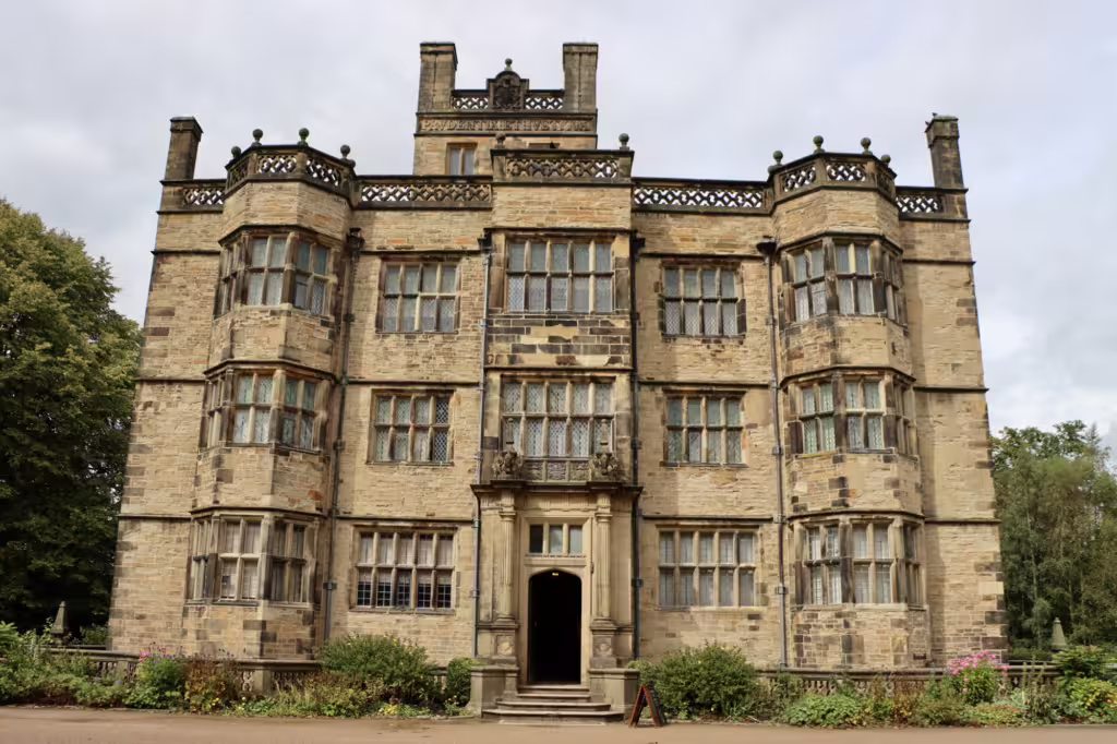 A photo of Gawthorpe Hall, a National Trust property in Padiham near Burnley in Lancashire.