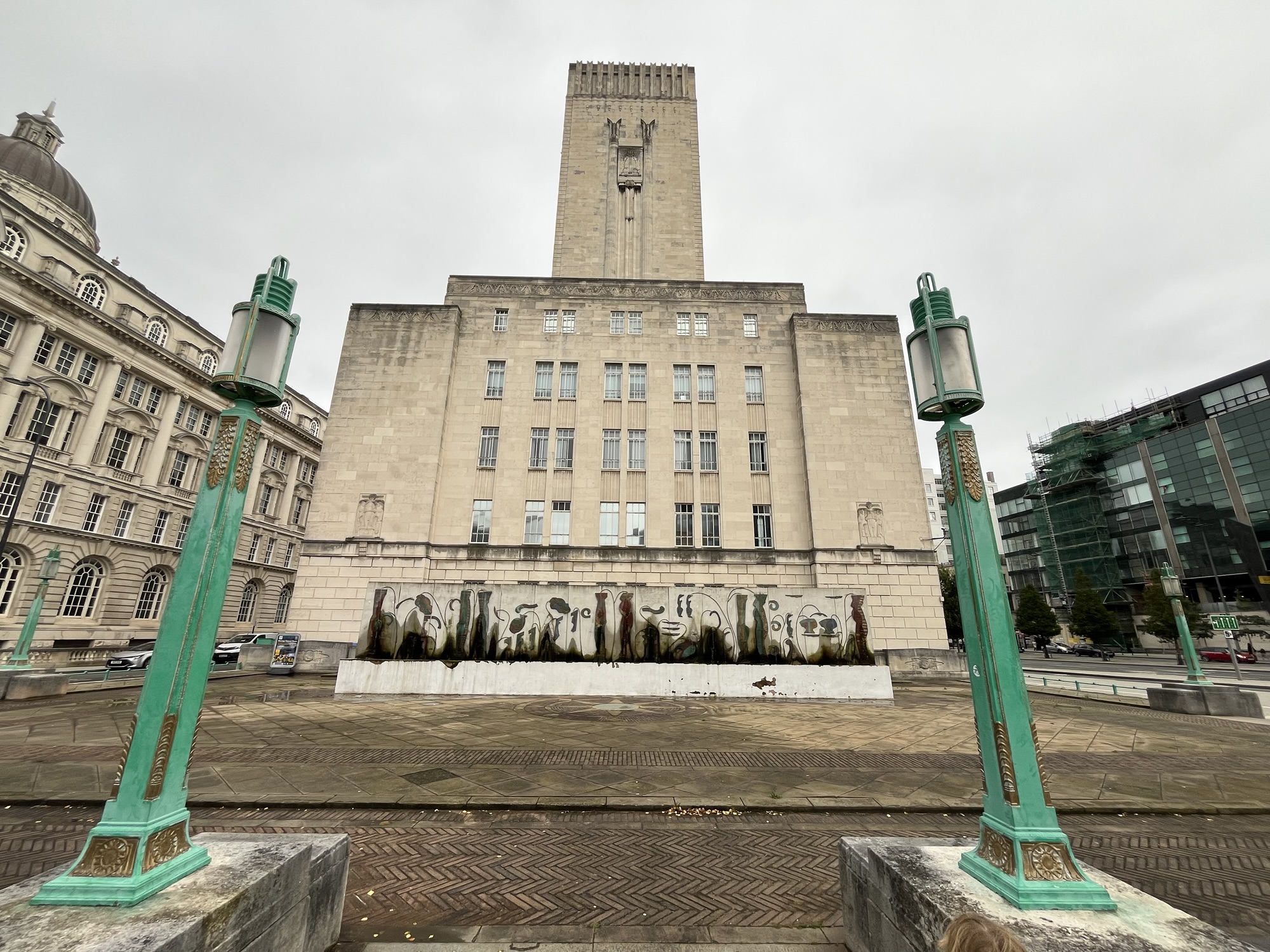 The George's Dock building which houses the ventilation shaft for the Queensway Tunnel, one of the two Mersey road tunnels