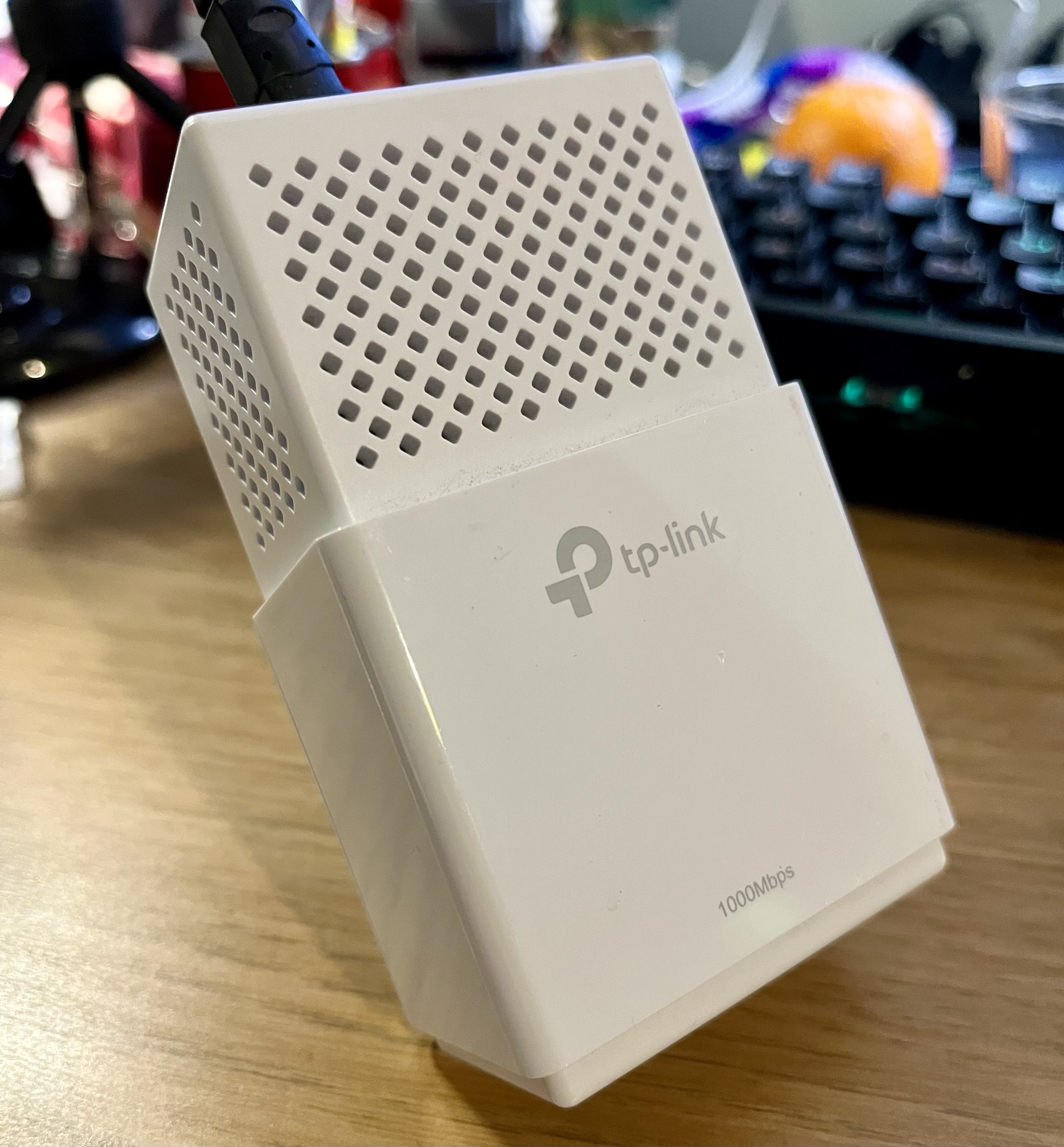 A photo of one of the TP-Link Gigabit Powerline adaptors