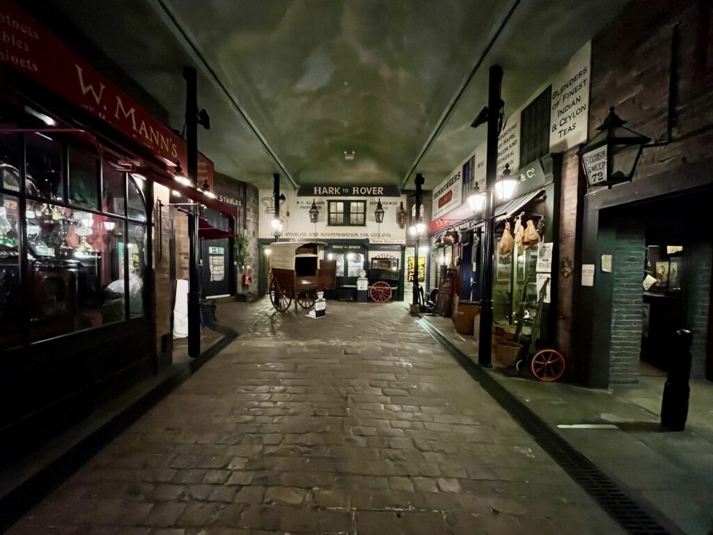 The street scene at the Abbey House Museum