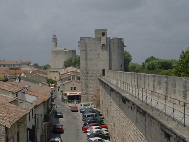 A photo of the inside of the walls at Aigues-Mortes