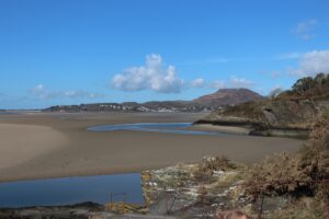 A view of the Afon Dwyryd from Portmeiron Village in Wales