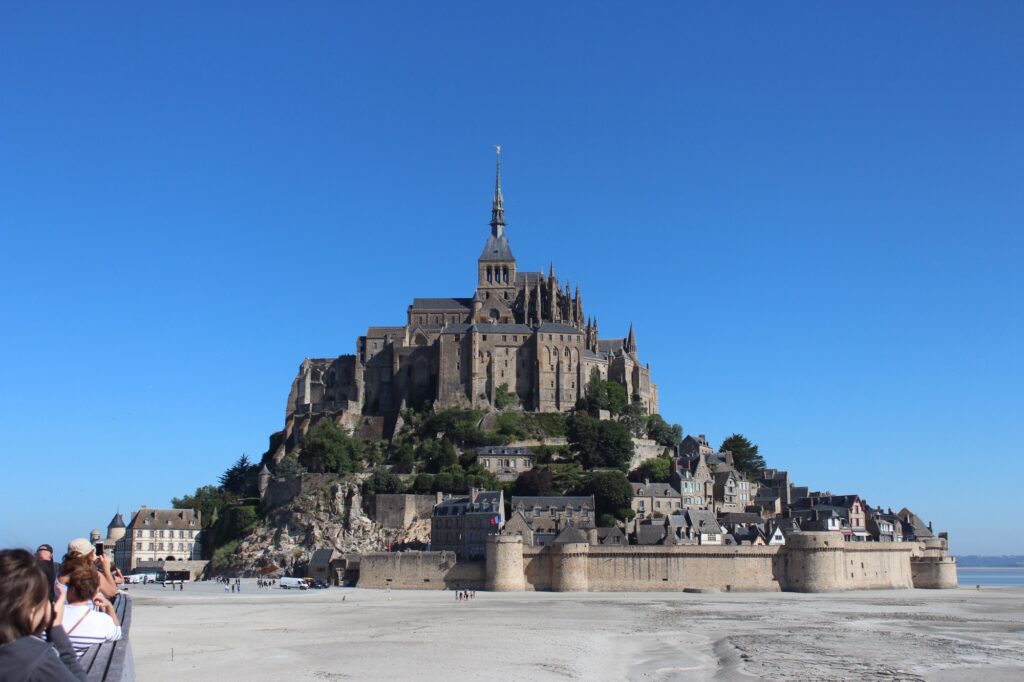 A photo of Le Mont-Saint-Michel, an island accessed by a causeway