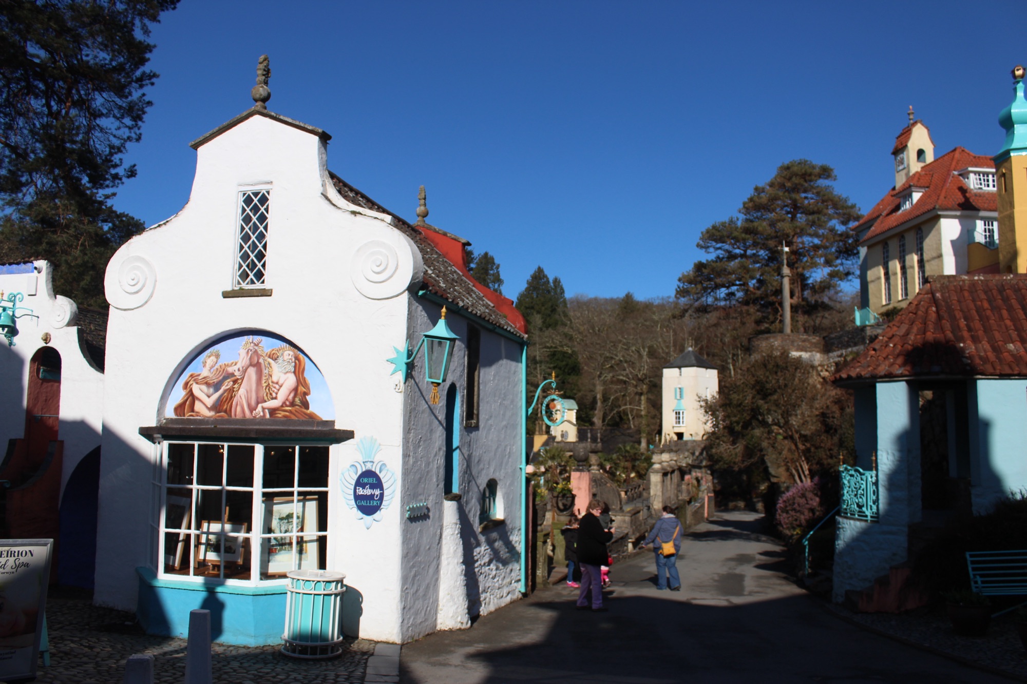 A photo of the village of Portmeiron in North Wales