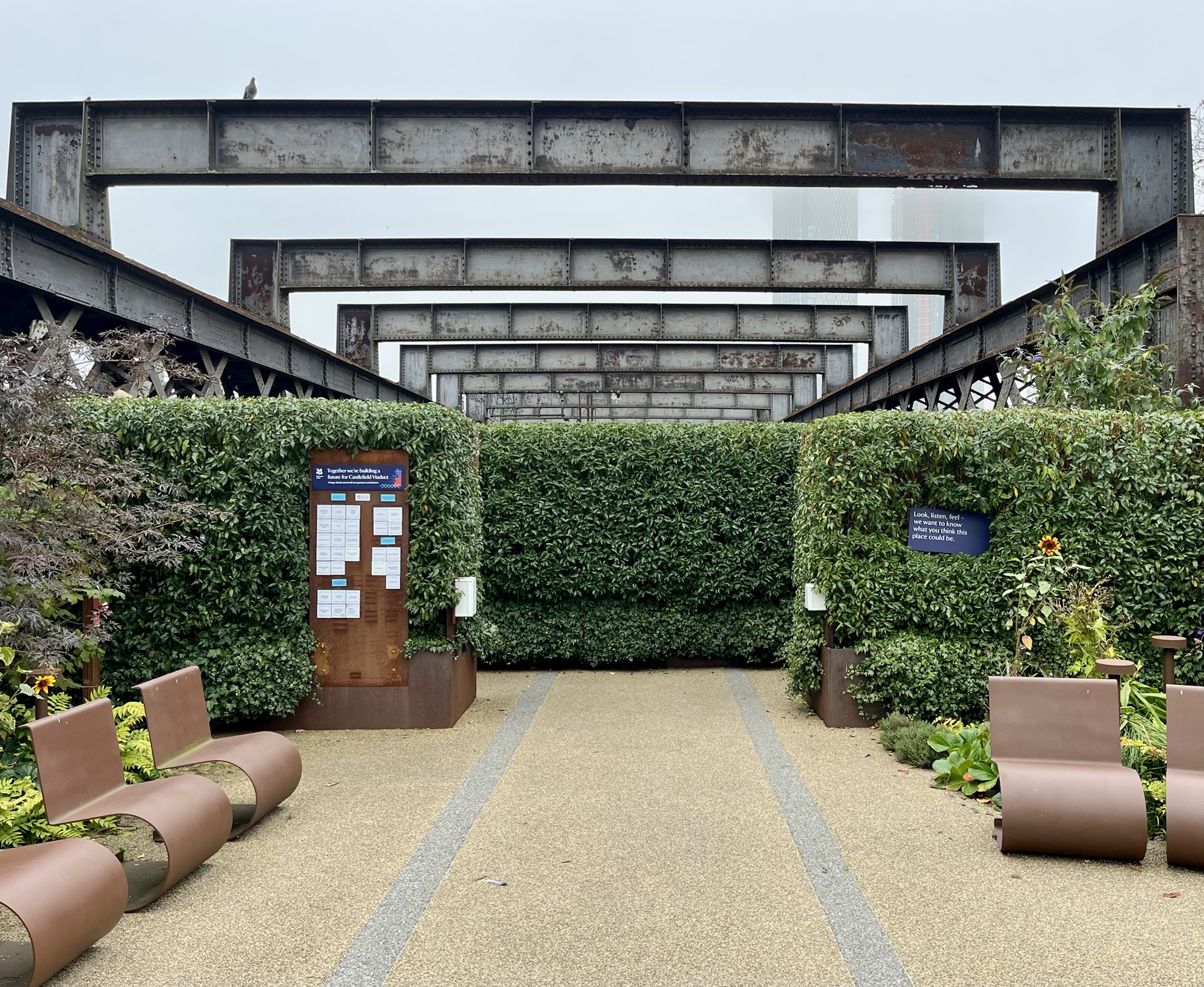 A photo of the Castlefield Viaduct