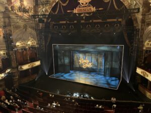 A photo of the inside of the London Coliseum before the start of Kinky Boots